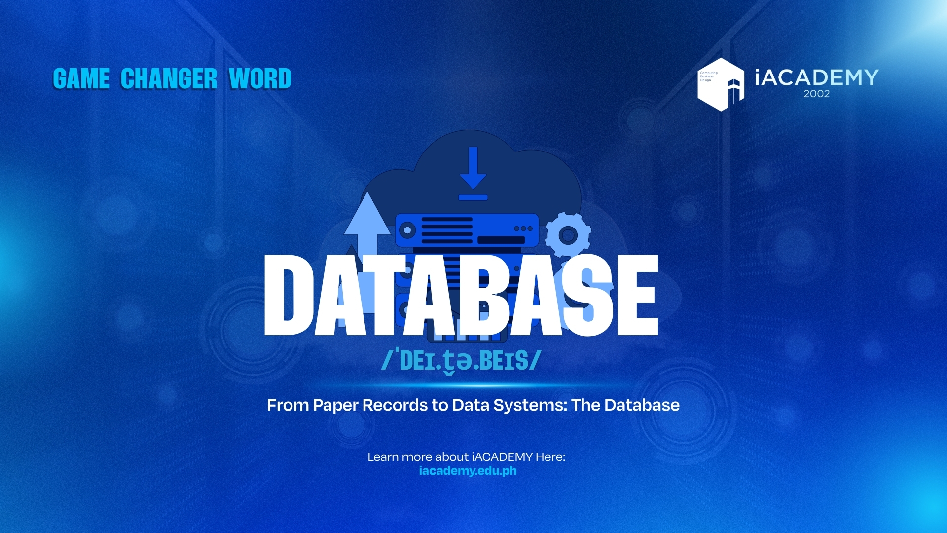 From Paper Records to Data Systems: The Database